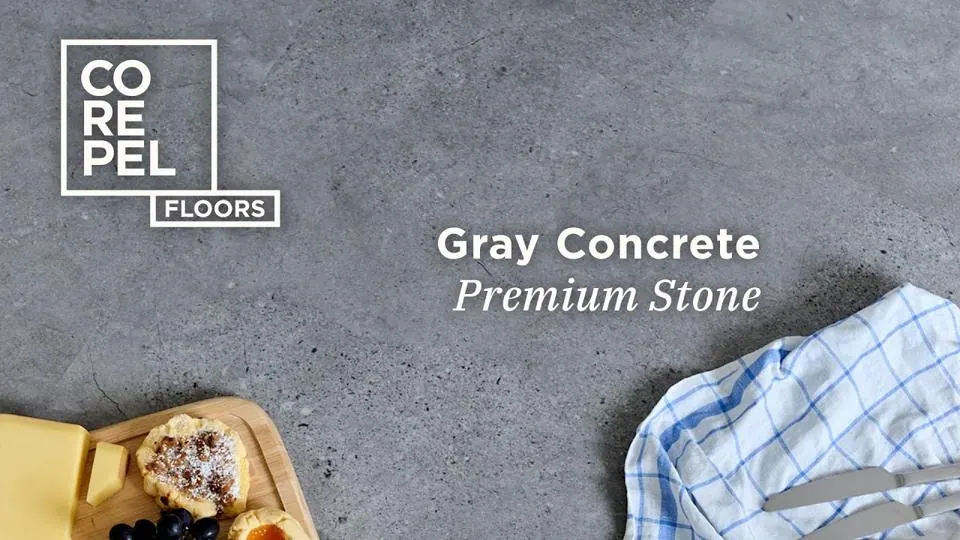 COREPEL Gray Concrete – Premium Stone · Stein-Optik